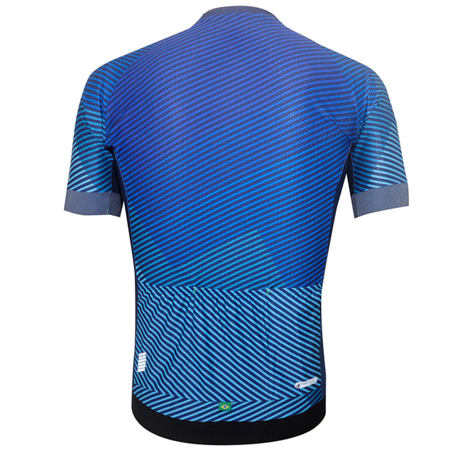 Camisa Ciclismo Mauro Ribeiro Masculina Plain Azul - Multibike