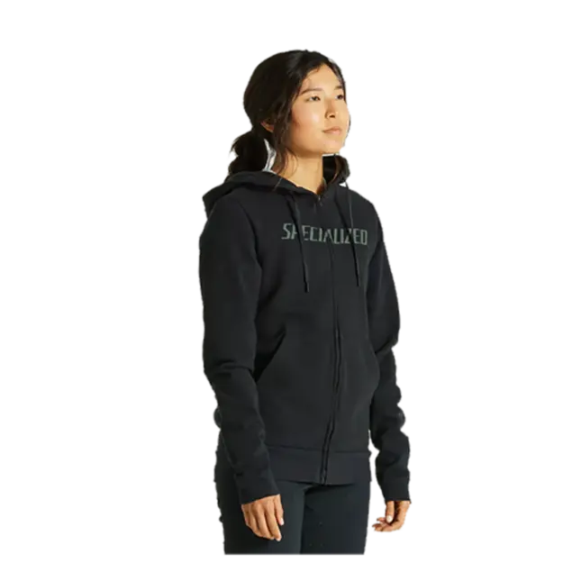 Moletom Legacy Wordmark com Zíper Feminino