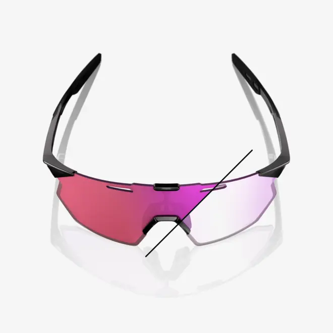 OCULOS 100% HYPERCRAFT SQ - GLOSS BLACK - PHOTOCHROMIC PURPLE