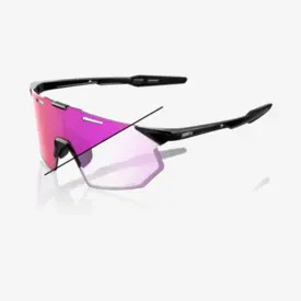Óculos 100% Hypercraft SQ - Gloss Black - Fotocromático Purple