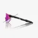 Óculos 100% Hypercraft SQ - Gloss Black - Fotocromático Purple